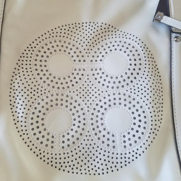 NWT - Coach Silver & White Tote bag w/ long strap - Picture 8 of 8